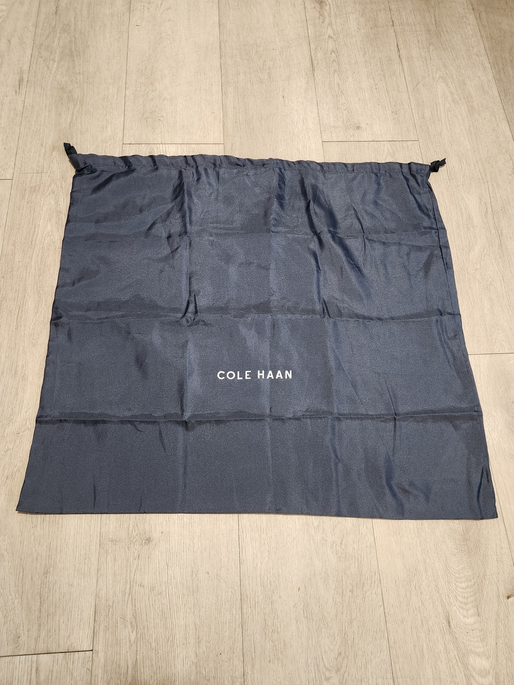 Cole Haan Navy Logo Drawstring Dust Bag